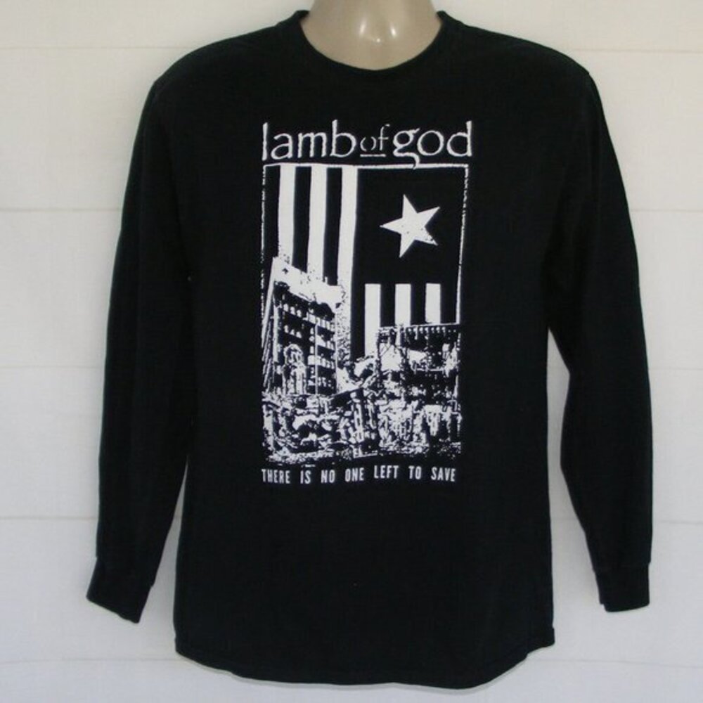 LAMB OF GOD Tshirt, M, Long Sleeves, Black, There is No One Left to Save,